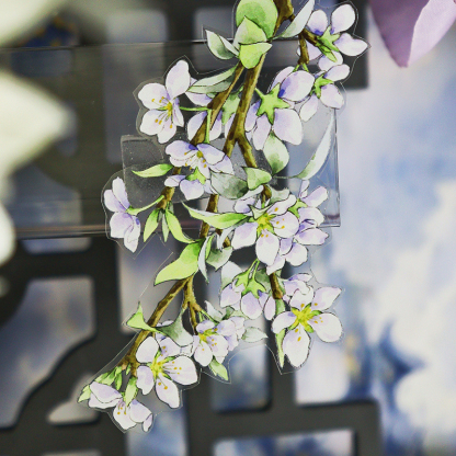 OKMT Studio 60mm/5M White Flower Art Decoration PET Tape