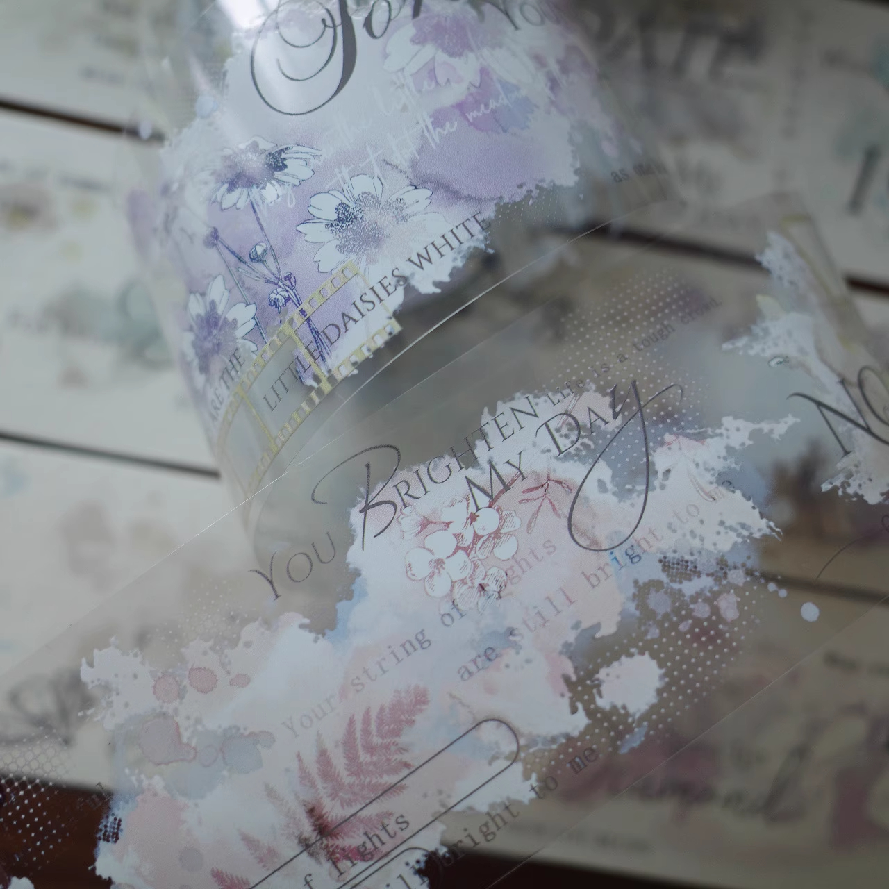 [Copy]YIER Studio Vintage Red Rose PET Washi Tape 2.17 inch * 196.85 inch