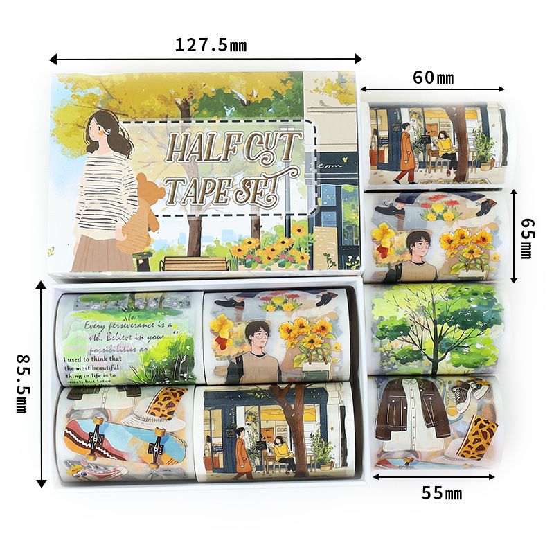 [Copy]6 Roll/setForest Magic Dragon Theme PET Tape