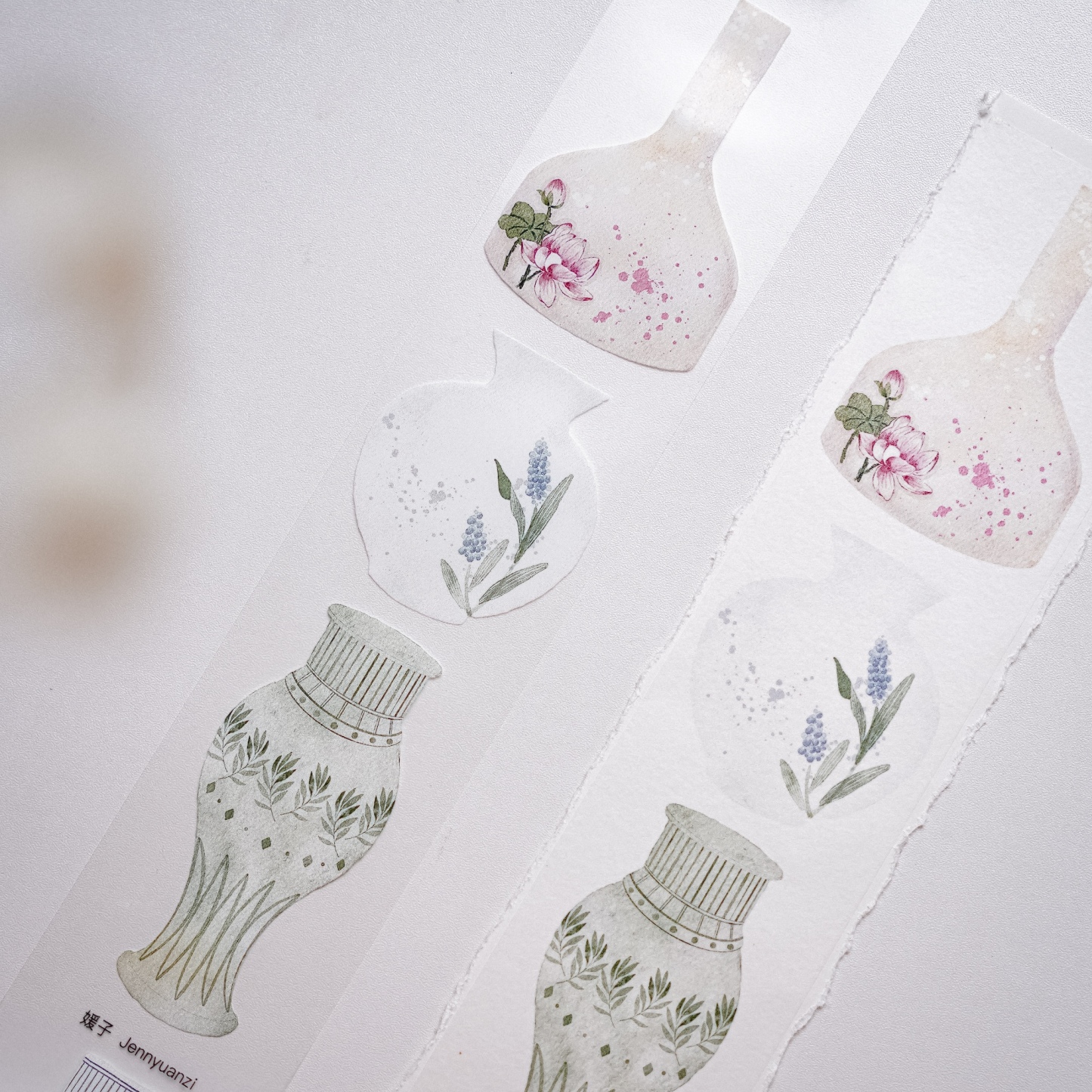 Yuanzi Studio Retro Girl Washi/Pet Tape