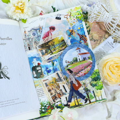 [Copy]6 Roll/setForest Magic Dragon Theme PET Tape