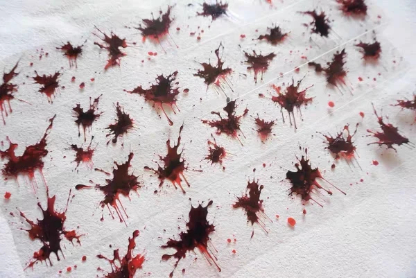 1 Loop Blood Droplets Gothic Dark Style PET Tape