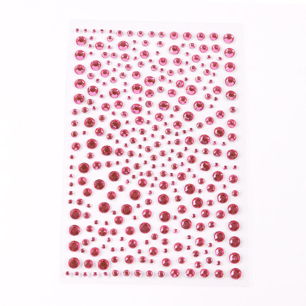5 Pcs/Set Colored Diamond Decorative Stickers