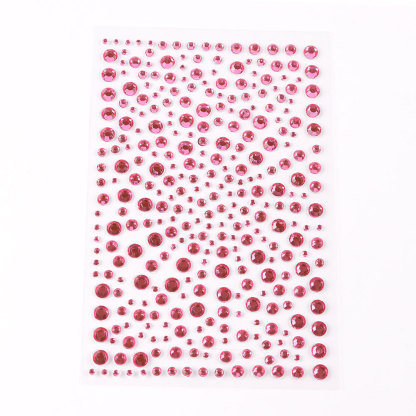 5 Pcs/Set Colored Diamond Decorative Stickers