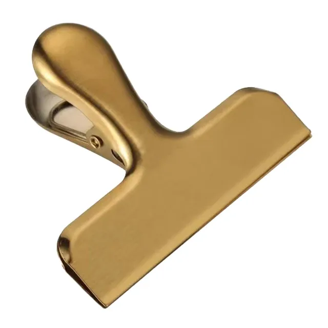 Stainless steel color metal paper clips