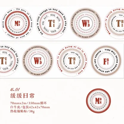 Tearable Text Frame Note Tape