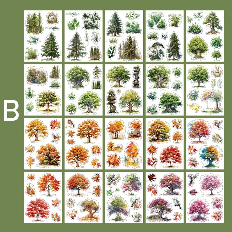20Sheets/Pack Shop Doors and Windows Building Theme PET Sticker Book