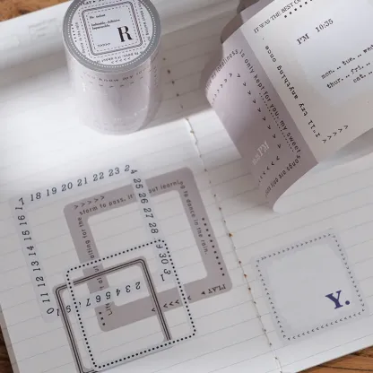 Tearable Text Frame Note Tape