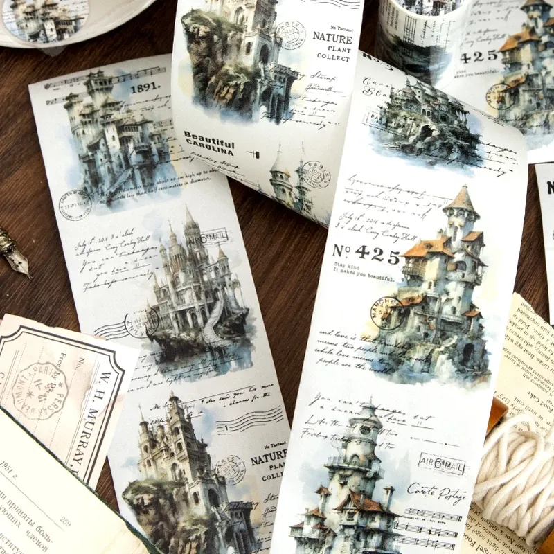 75mm*2m PET European architecture Washi Tape