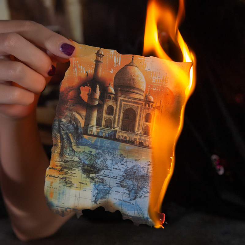 40Pcs/Pack Vintage Burnt Marks Texture Paper