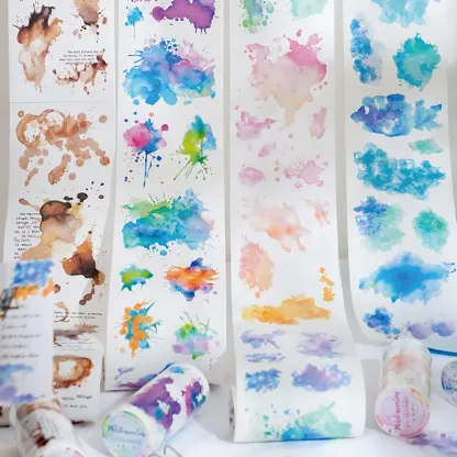 90mm x 2m Watercolor ink Washi tape