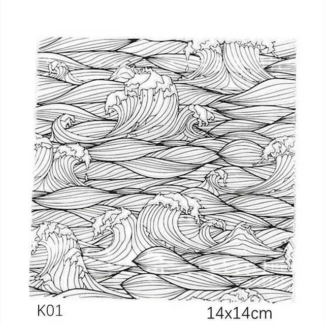 Texture Stamp Sheets Mandala Pattern DIY Embossing Art Clay Pottery Tools