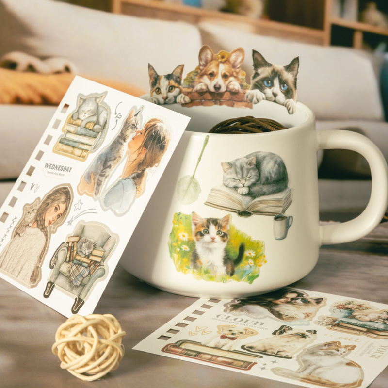 20 Pcs/Pack Pet Themed Washi Stickers