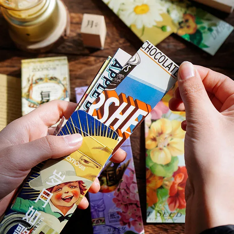30 Pcs Vintage Botanical Flower Paper Bookmarks