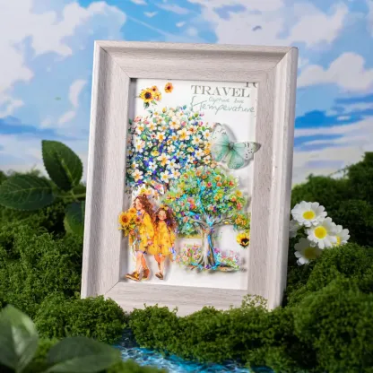 10 Pcs/pack Floral And Tree Landscaping Sticker