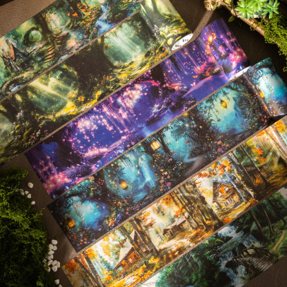 Forest theme large size Washi tape 3.15*78.74 inches