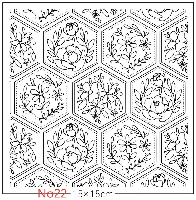 Texture Stamp Sheets Mandala Pattern DIY Embossing Art Clay Pottery Tools