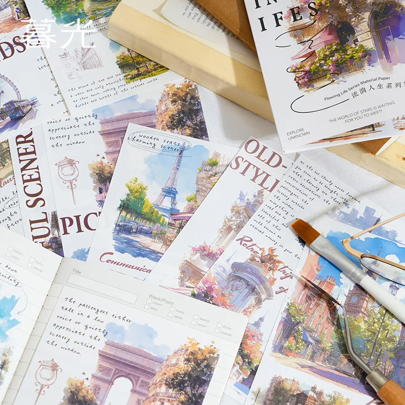 30pcs/lot Summer Landscape Theme Paper