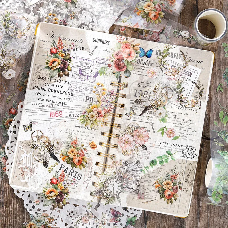 Garden Flower Theme Washi Tape