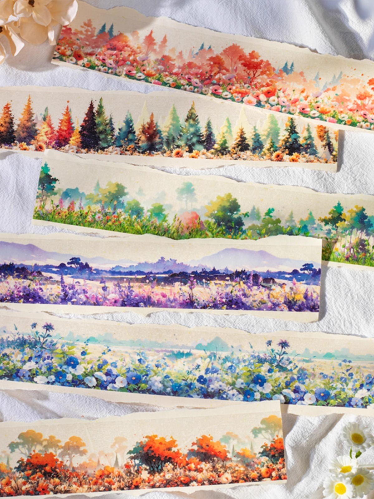 Retro Sticker Plant Scenery Pet Tape