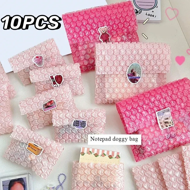 10PCS Pink Love Bubble Packaging Bags for Business Goods/Gifts/Envelopes/jewelry Package Bag