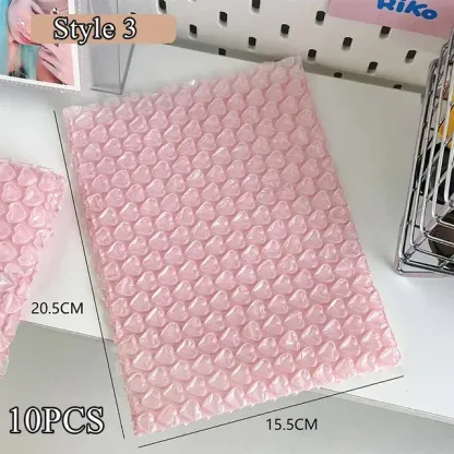 10PCS Pink Love Bubble Packaging Bags for Business Goods/Gifts/Envelopes/jewelry Package Bag