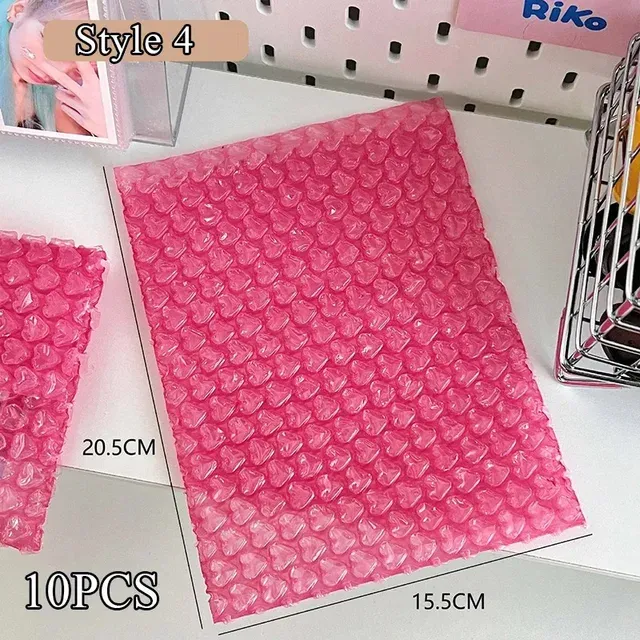 10PCS Pink Love Bubble Packaging Bags for Business Goods/Gifts/Envelopes/jewelry Package Bag