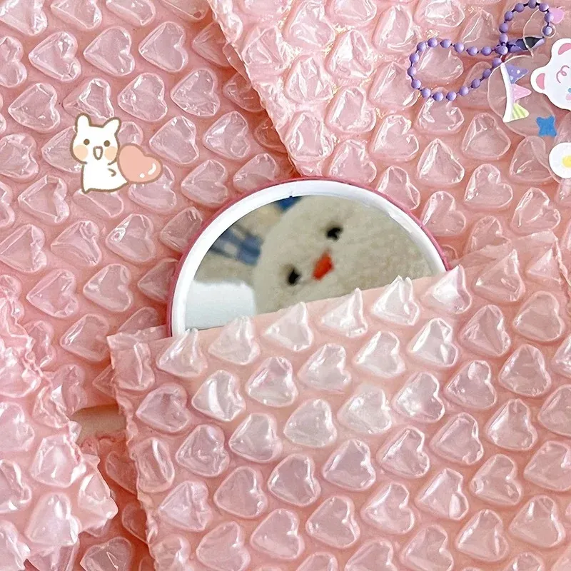 10PCS Pink Love Bubble Packaging Bags for Business Goods/Gifts/Envelopes/jewelry Package Bag