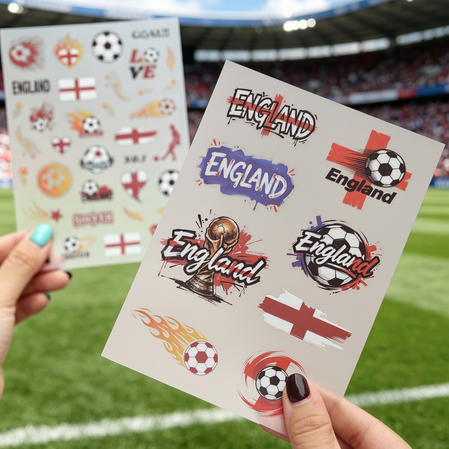 2pcs World Cup PET Stickers