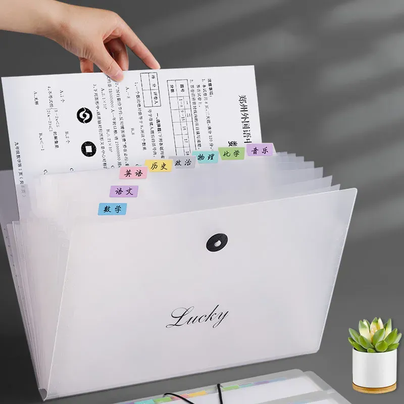 Transparent Insert File Folder A4 Document Bag
