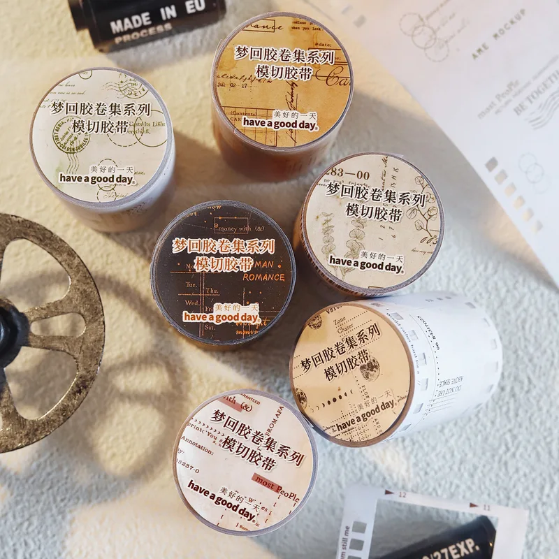 55mm * 2m Pre-cut Vintage Theme Paper Tape