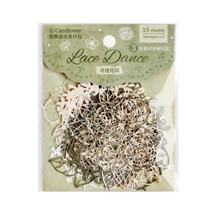 15pcs/lot Memo Pads Material Paper lace Paper