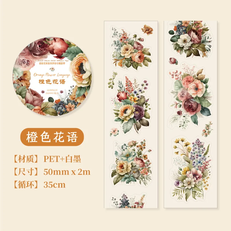Garden Flower Theme Washi Tape