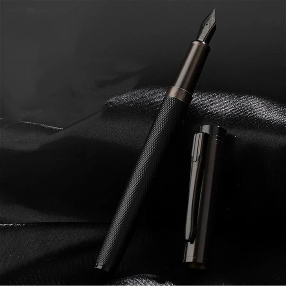Black Forest Metal Fountain Pen Black Extra Fine Nib