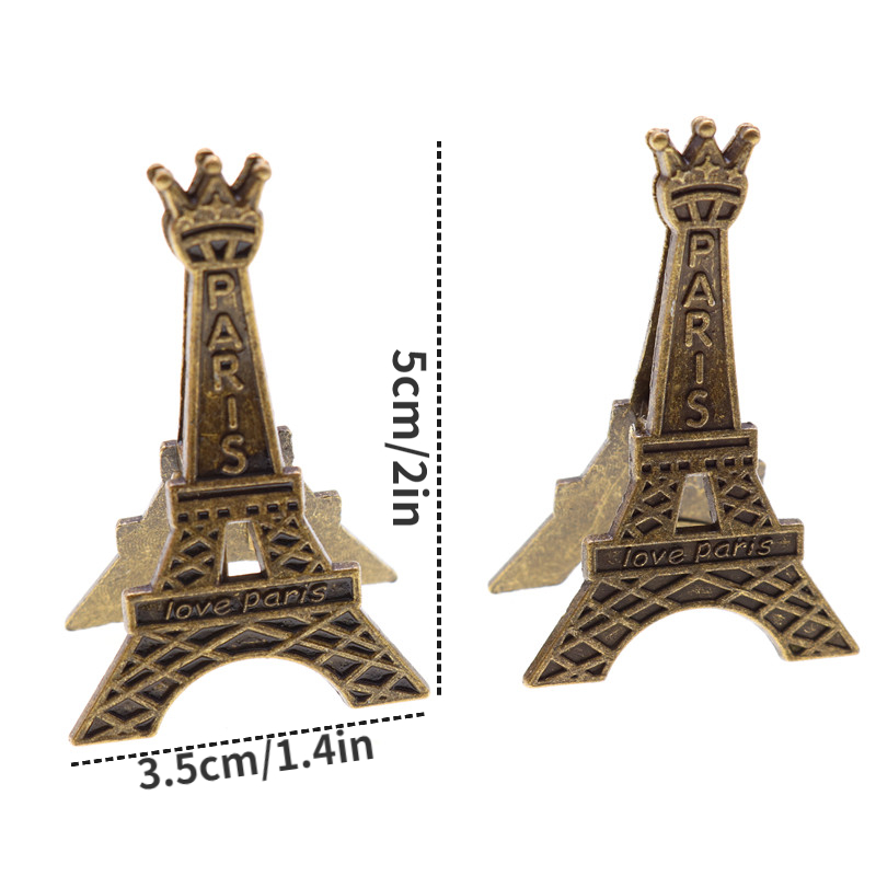 3pcs Creative Eiffel Tower Paris Metal Memo Paper Clip