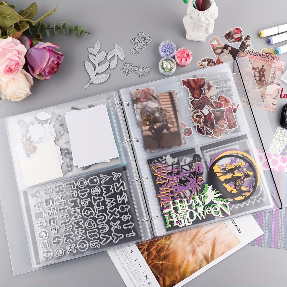 A4 Size Die And Stamp Storage Folder Storage Book Binder Pockets Bags