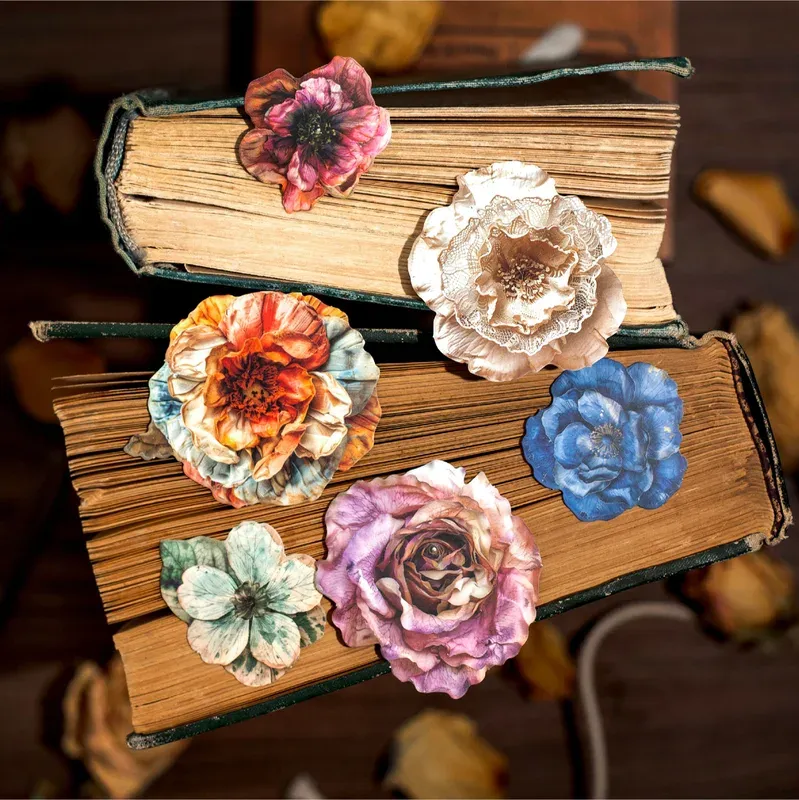 20 pcs/lot Vintage Flower Arrangement Stickers