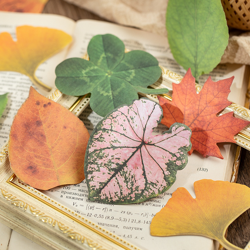 30Pcs/Pack Tropical Leaf Theme Stickers