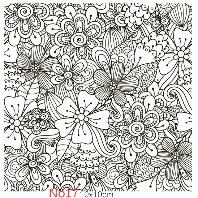 Texture Stamp Sheets Mandala Pattern DIY Embossing Art Clay Pottery Tools