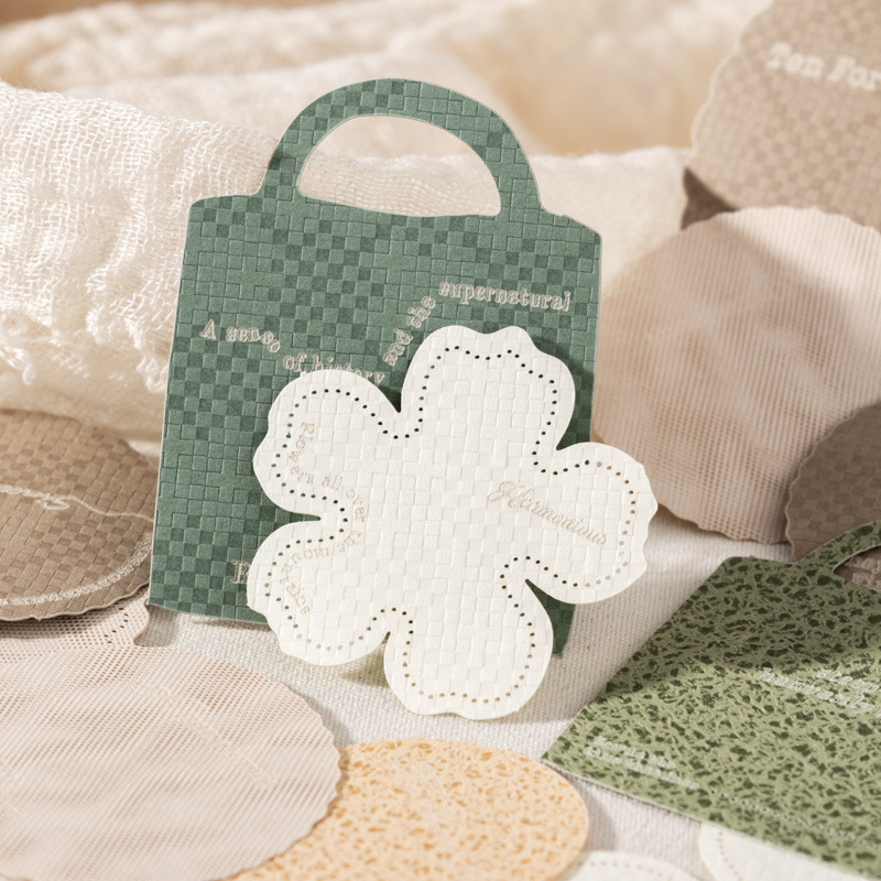 24Pcs/Pack Retro Basic Shape Material Paper