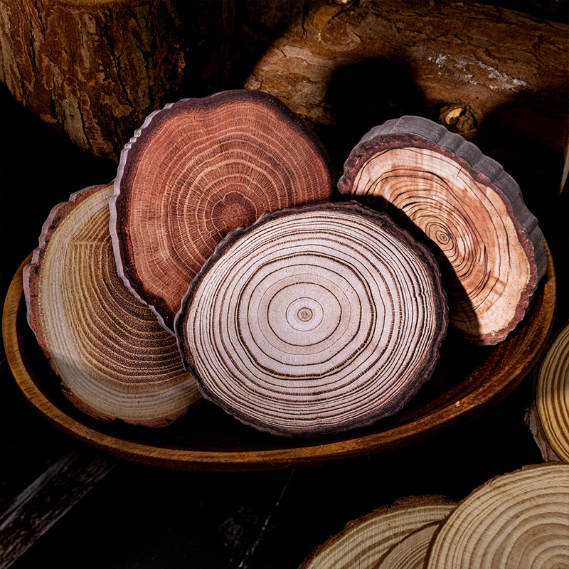 60Pcs Wood Grain Writable Material Paper