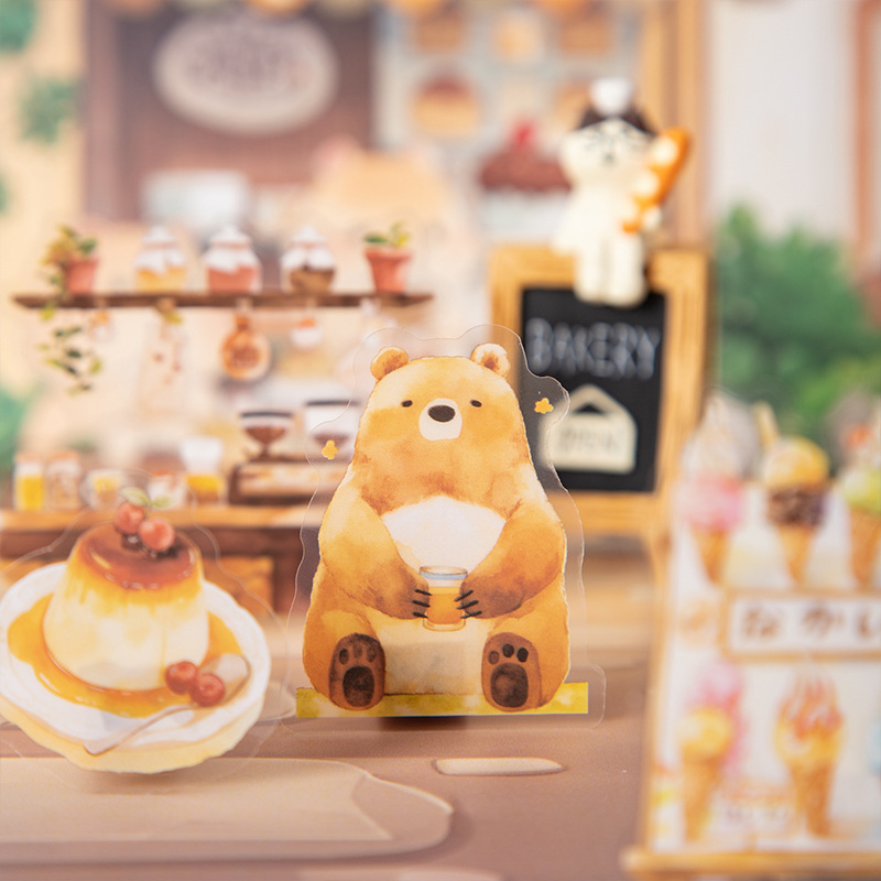 13 Pcs/Pack Animal Shop Themed PET Stickers