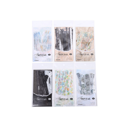 40Pcs/Pack Long Strip Film Text PET Sticker