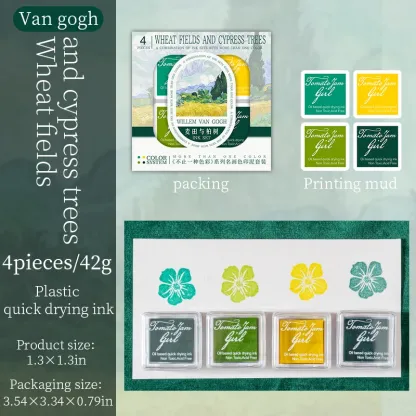 4 pcs/set more color ink pad