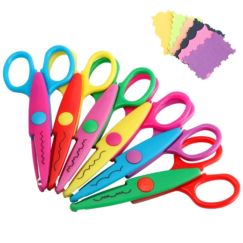 Creative wave pattern lace scissor card DIY paper cutting