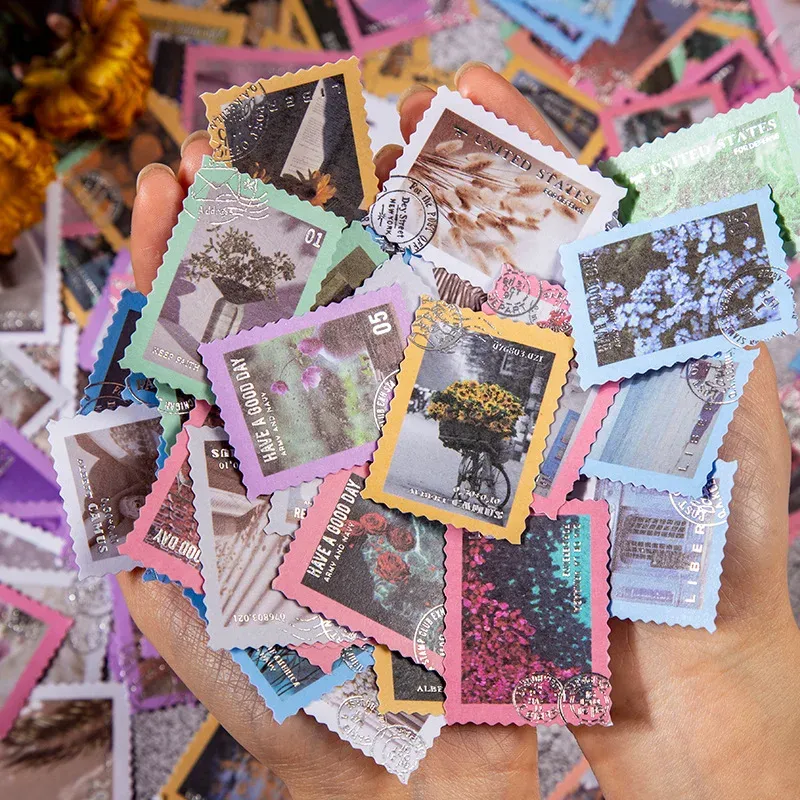 50pcs/lot KSpring Stamp Theme Stickers