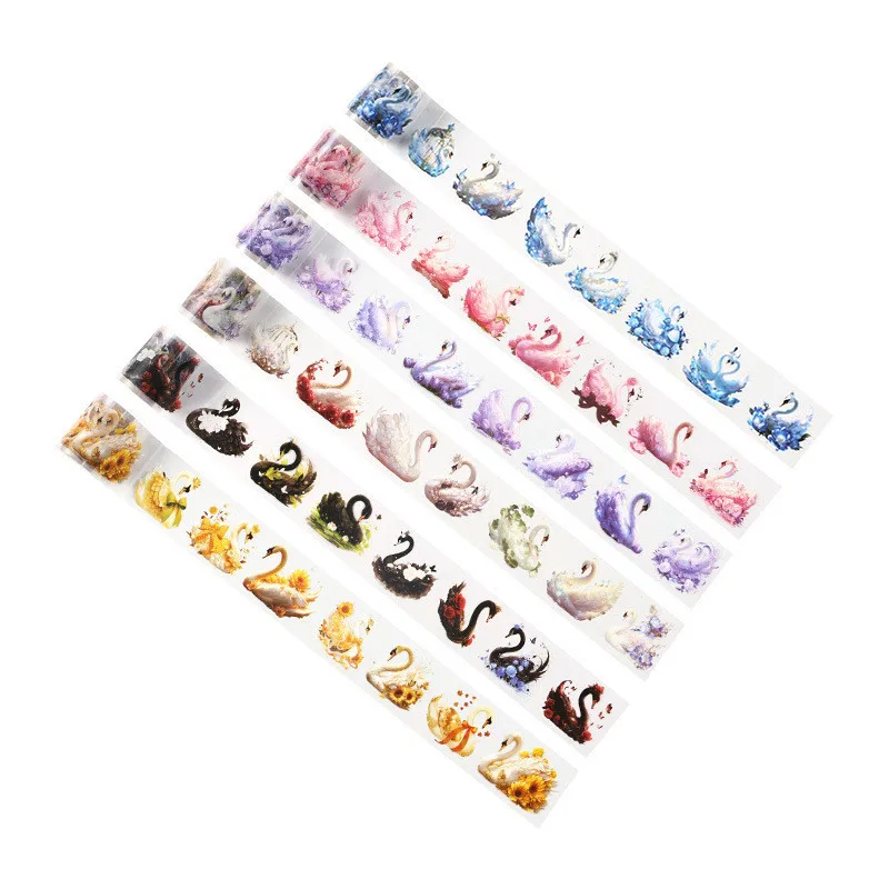 50mm*2m Fantasy Swan Theme PET Tape