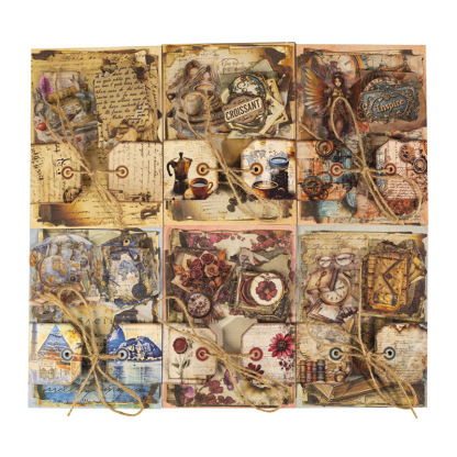 40Pcs/Pack Vintage Burnt Marks Texture Paper