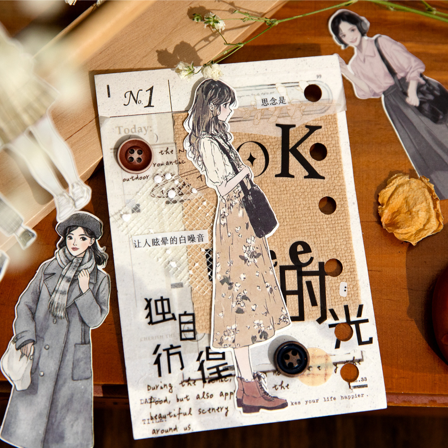 100Pcs/Box Character Theme Stickers