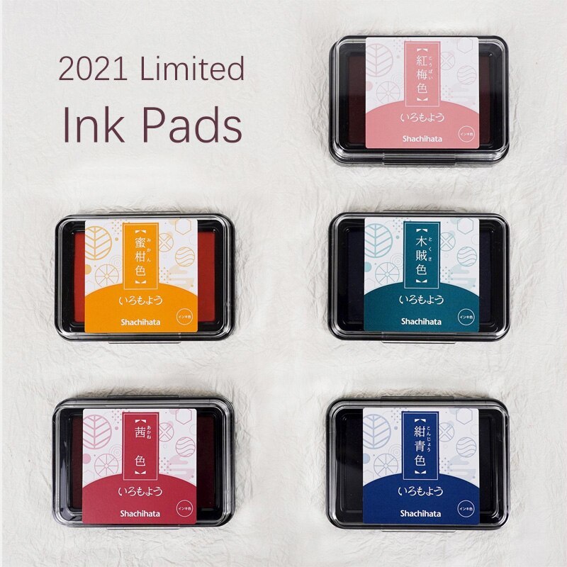 1pc Shachihata Limited Ink Pads 5 colors Oily Ink -JournalTale